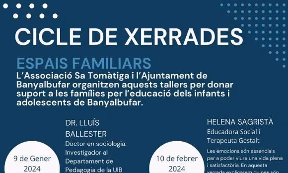 Banyalbufar, Cicle de Xerrades. Espais Familiars