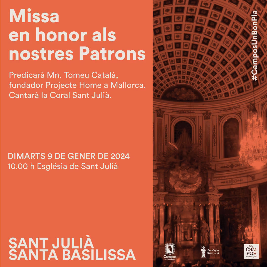 Campos, Missa en honor als nostres Patrons | Sant Julià 2024
