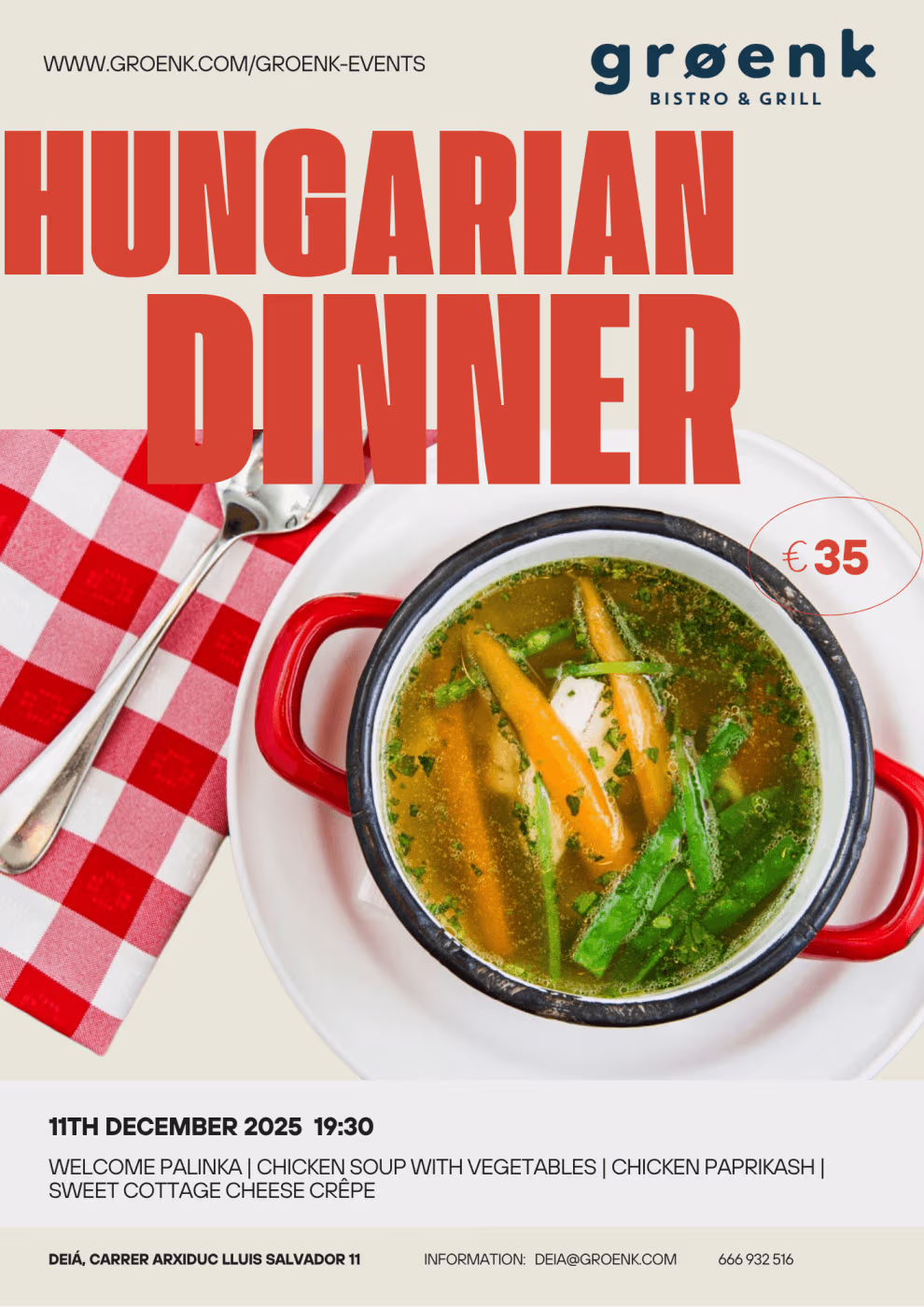 Hungarian Dinner (Deiá) 