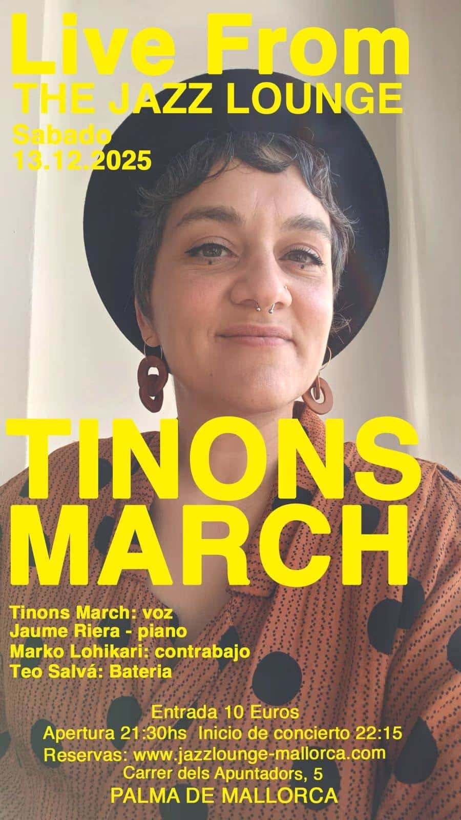 Tinons March – Live Jazz Quartet (Palma) 