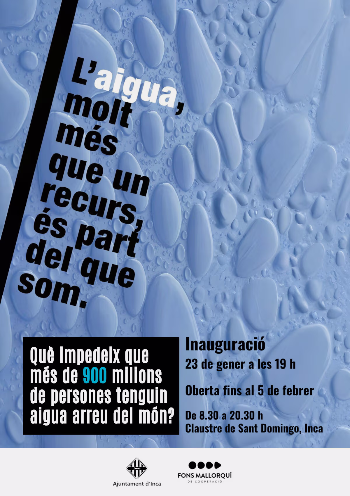 Exposició: L’aigua, molt més que un recurs, és part del que som