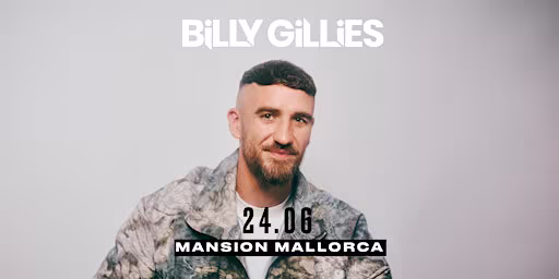 Mansion Mallorca presents Billy Gillies Wednesday24/06