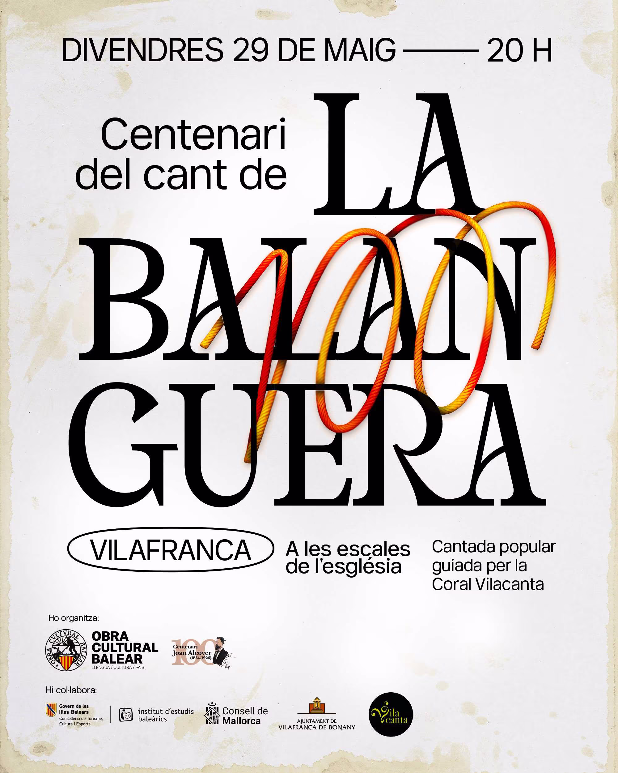 Cantada simultània a tot Mallorca "La Balanguera" - Ajuntament de Vilafranca de Bonany