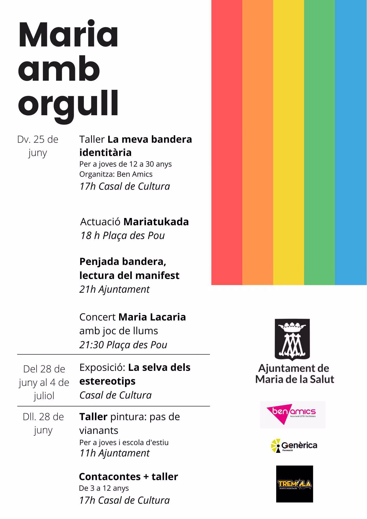 Maria amb orgull (veure programa a part) - Ajuntament de Maria de la Salut