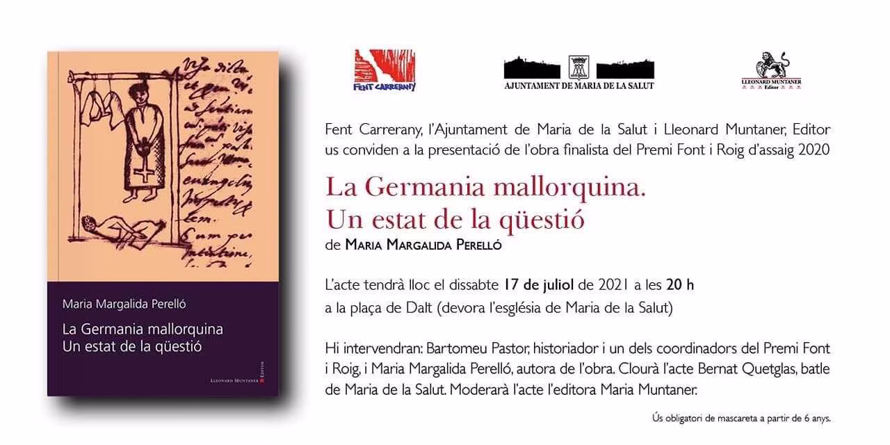 Presentació LA GERMANIA MALLORQUINA - Ajuntament de Maria de la Salut