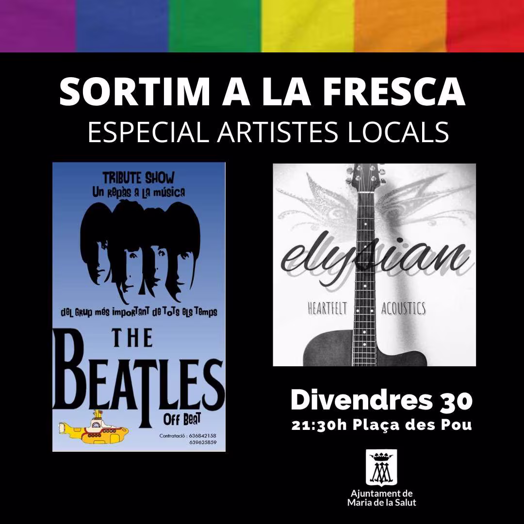 Cicle de concerts SORTIM A LA FRESCA - Ajuntament de Maria de la Salut
