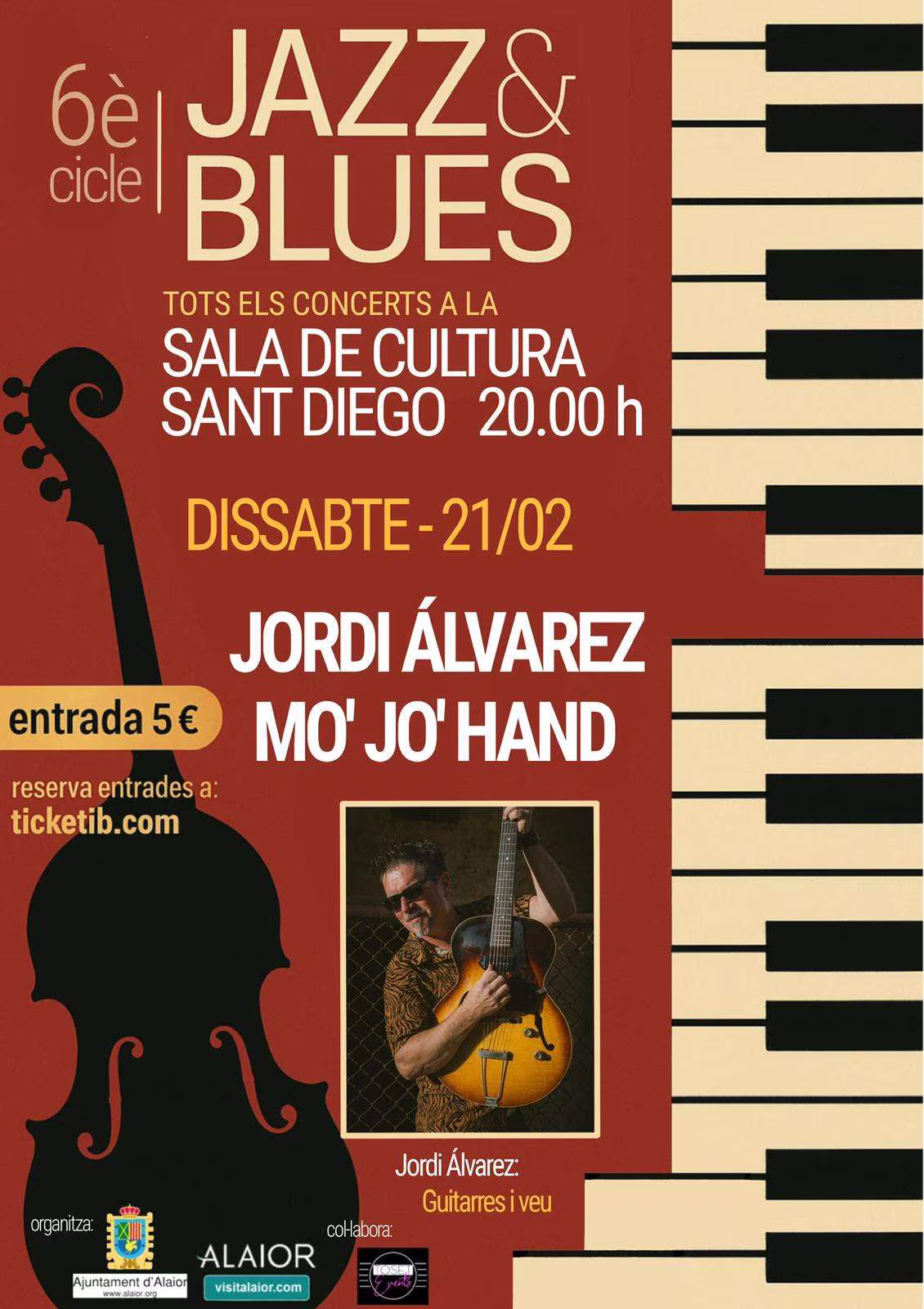 6è CICLE JAZZ & BLUES – JORDI ÁLVAREZ - MO' JO' HAND