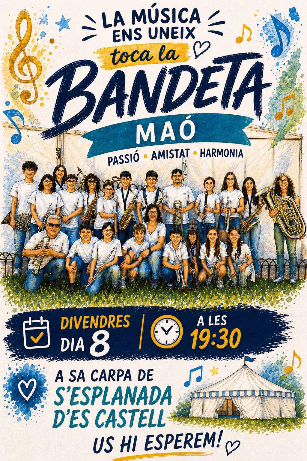 La música ens uneix toca la Bandeta – Maó