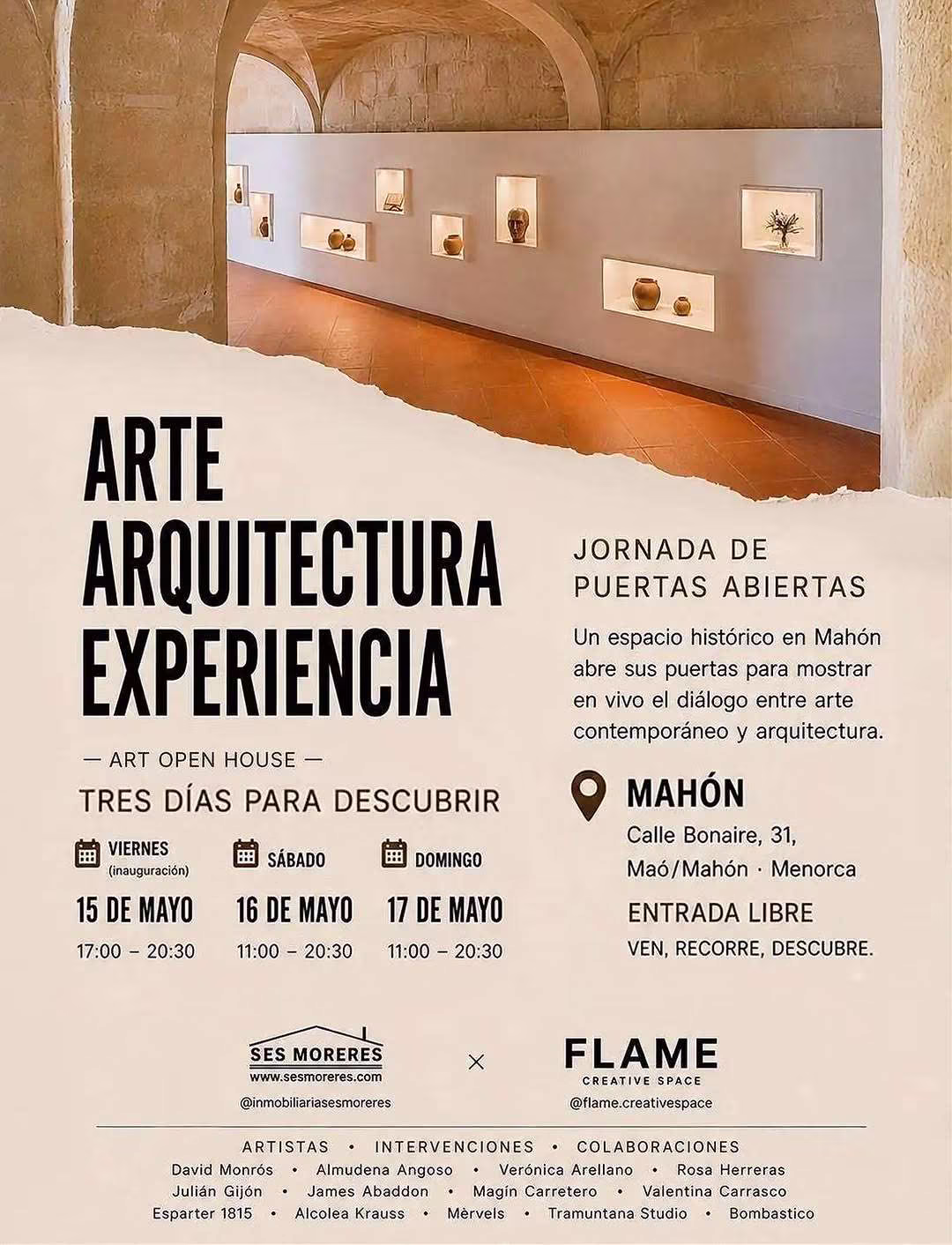 ART OPEN HOUSE – Flame Creative Space & Ses Moreres
