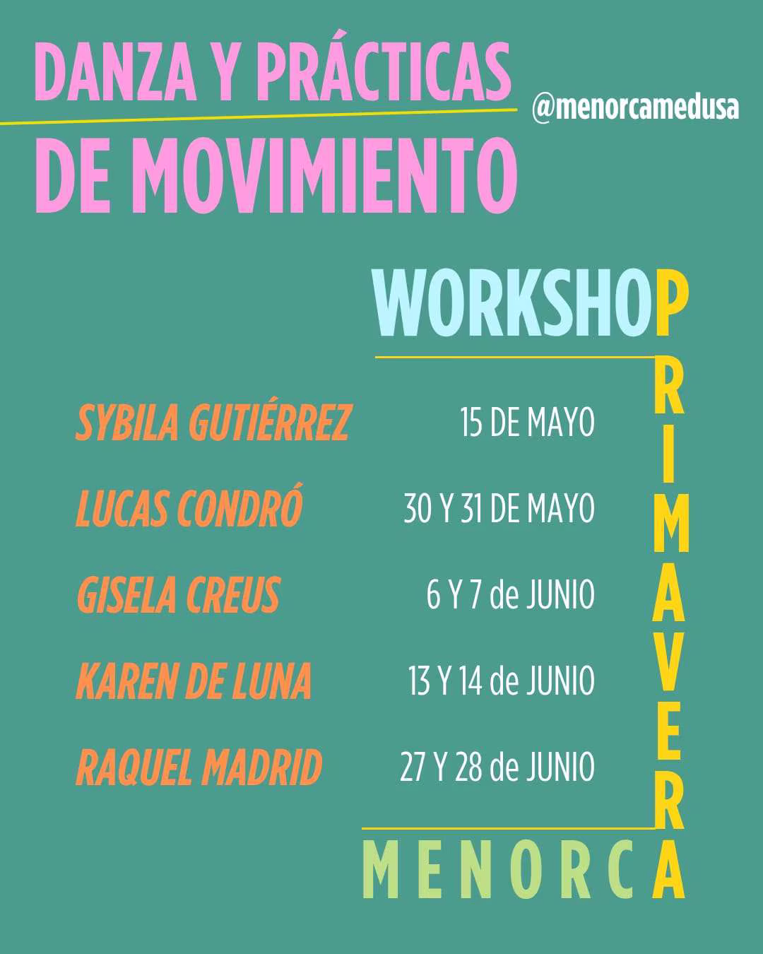 Workshop Primavera – Dansa i Pràctiques de Moviment