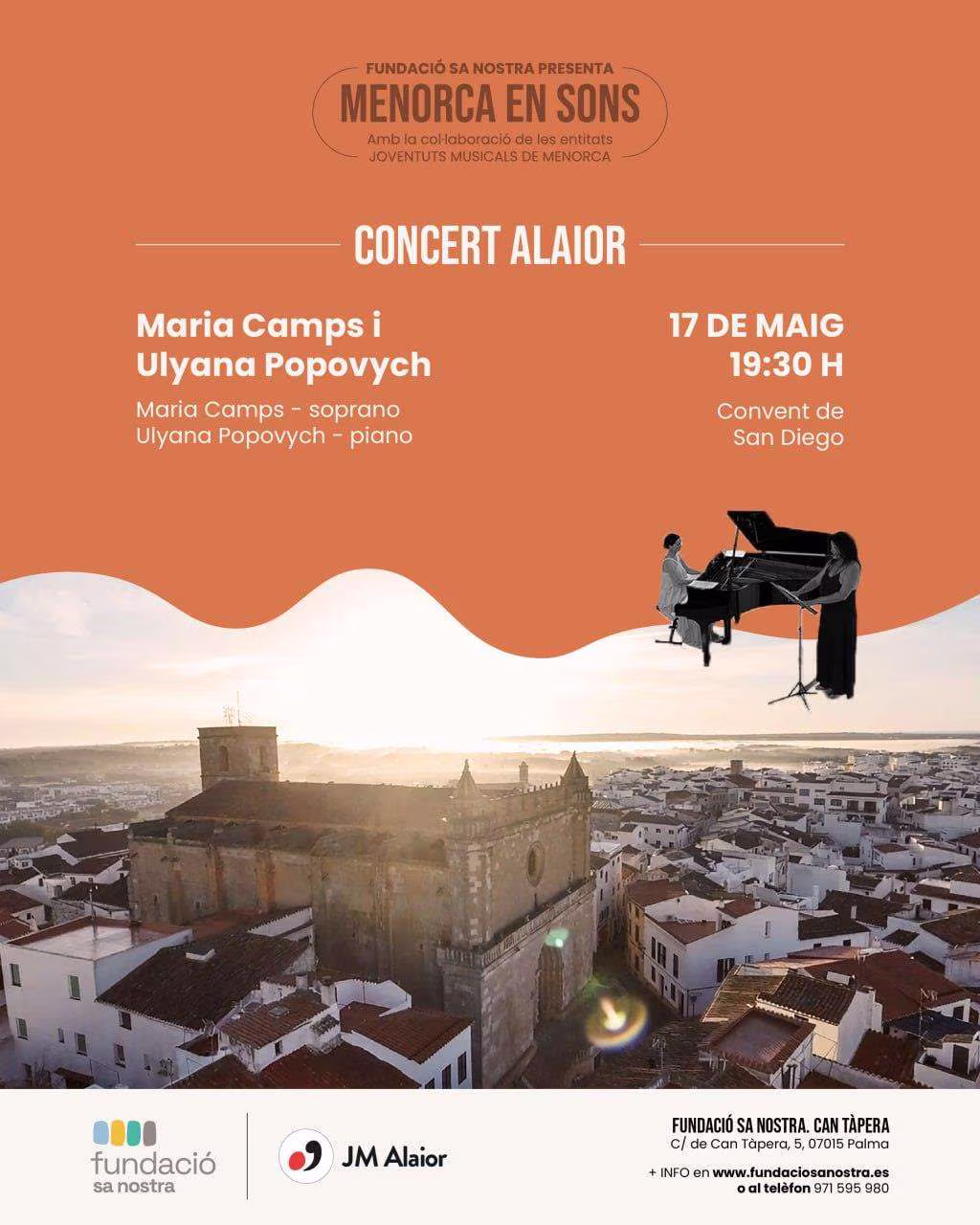 Maria Camps i Ulyana Popovych: Recital líric al Convent de San Diego