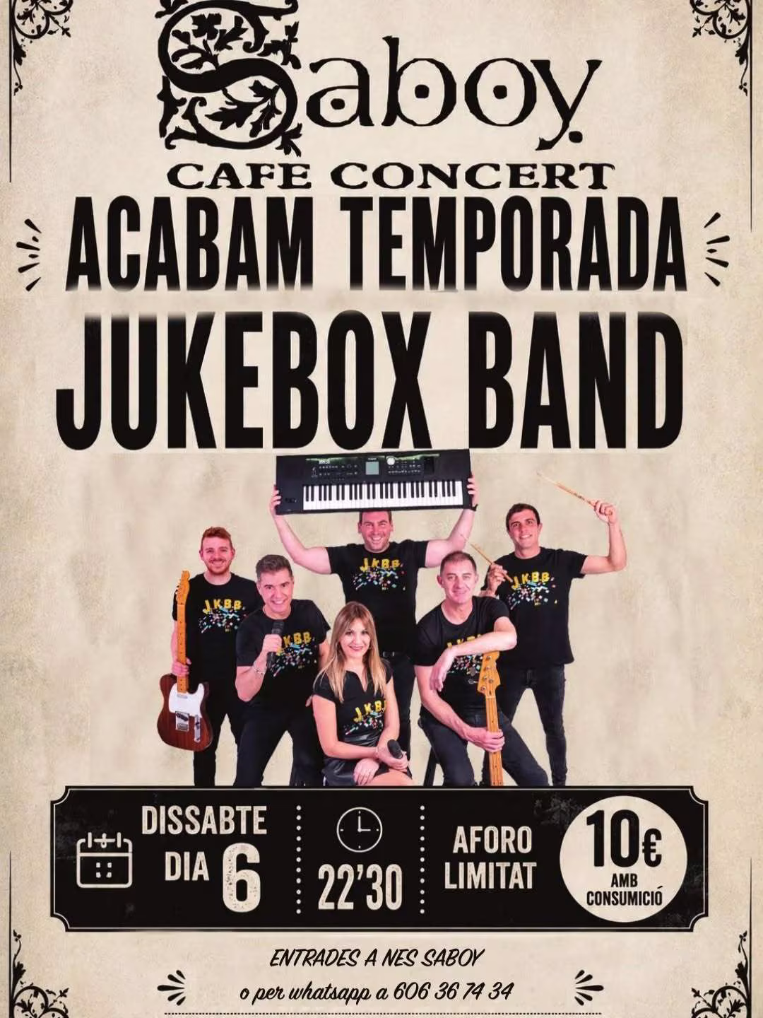 Tancament especial de sa temporada de concerts – Saboy