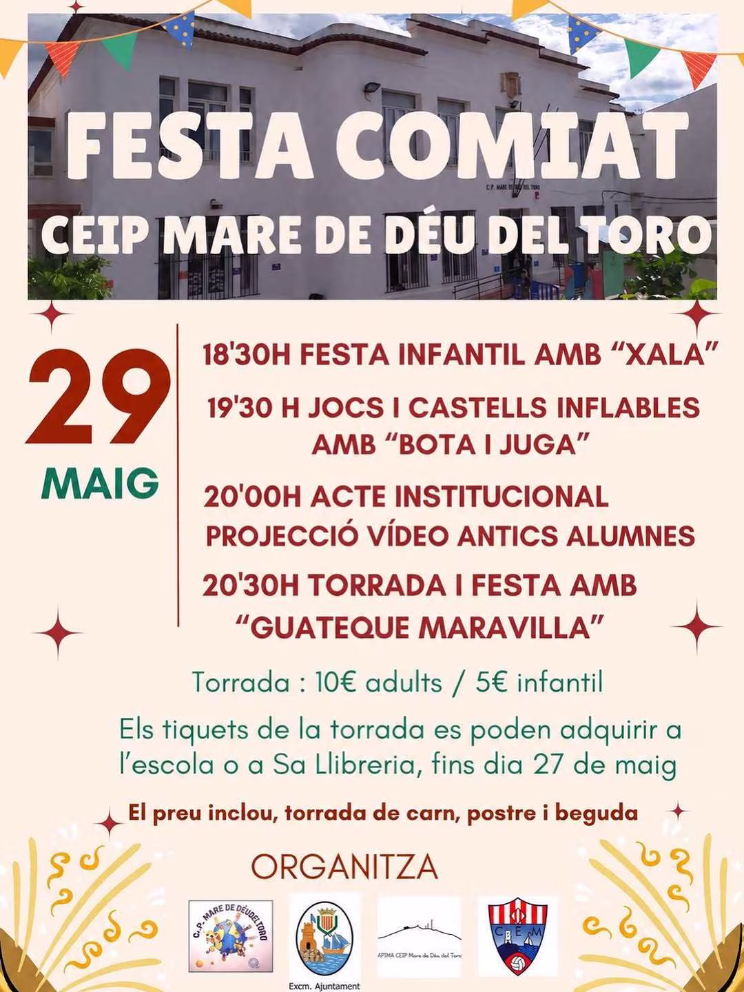 Festa comiat – CEIP Mare de Déu del Toro des Mercadal