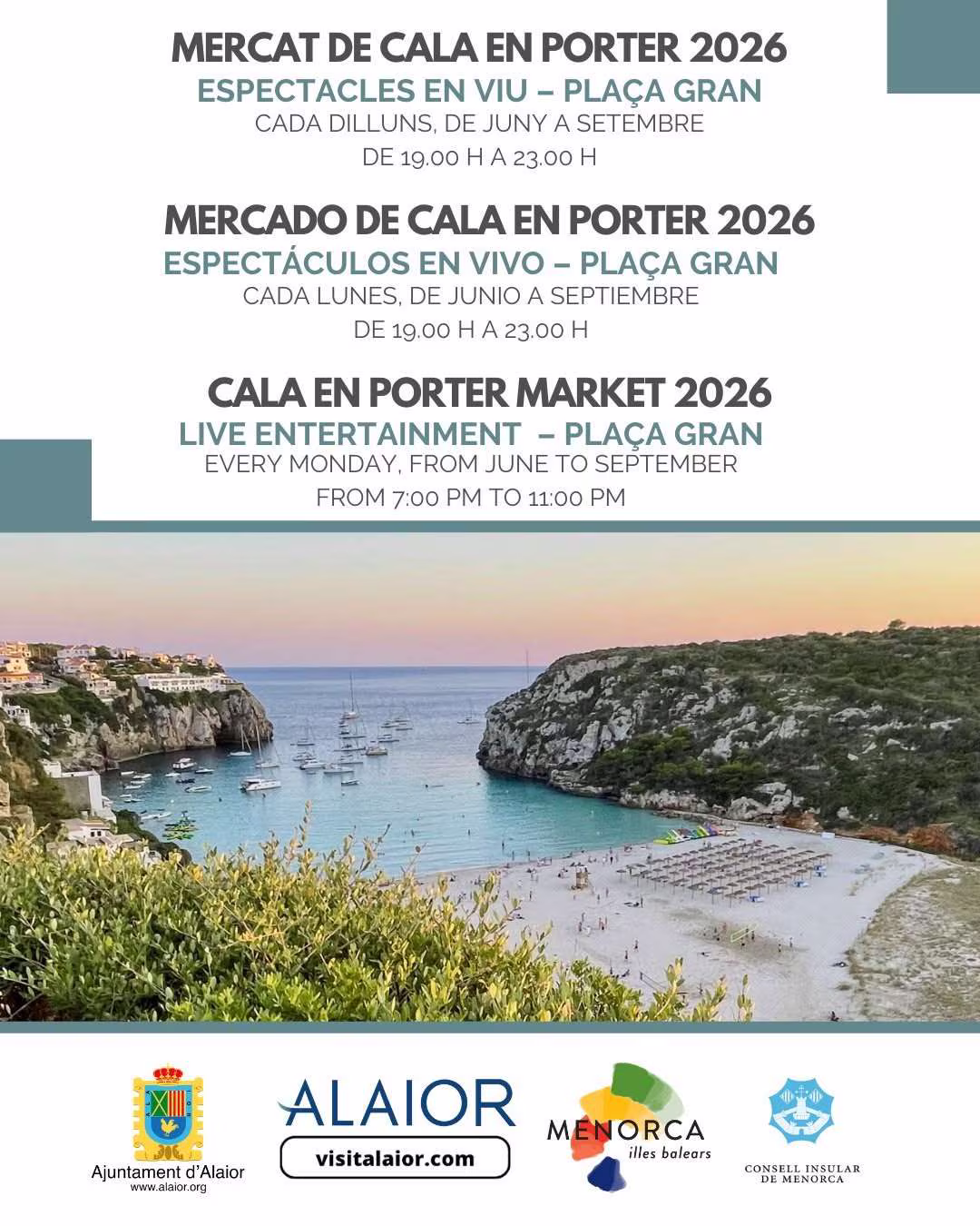 Mercat de Cala a Porter - Ajuntament d'Alaior