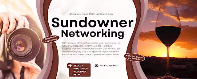 Sundowner Networking auf Mallorca JUNI - Inselmitte