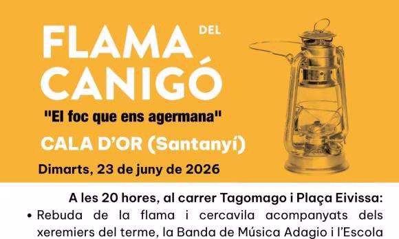 Arribada de la Flama del Canigó a Cala d’Or